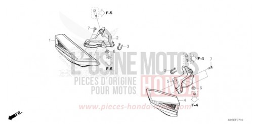 PARASPRUZZI MANO CRF250RXP di 2023